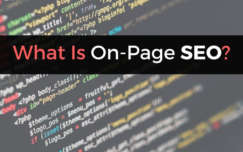 what is on-page seo